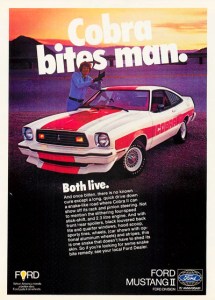 publicite-advertisement-ford-mustang-cobra