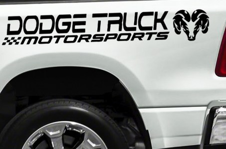 autocollants-sticker-dodge-truck-motorsport-blanc